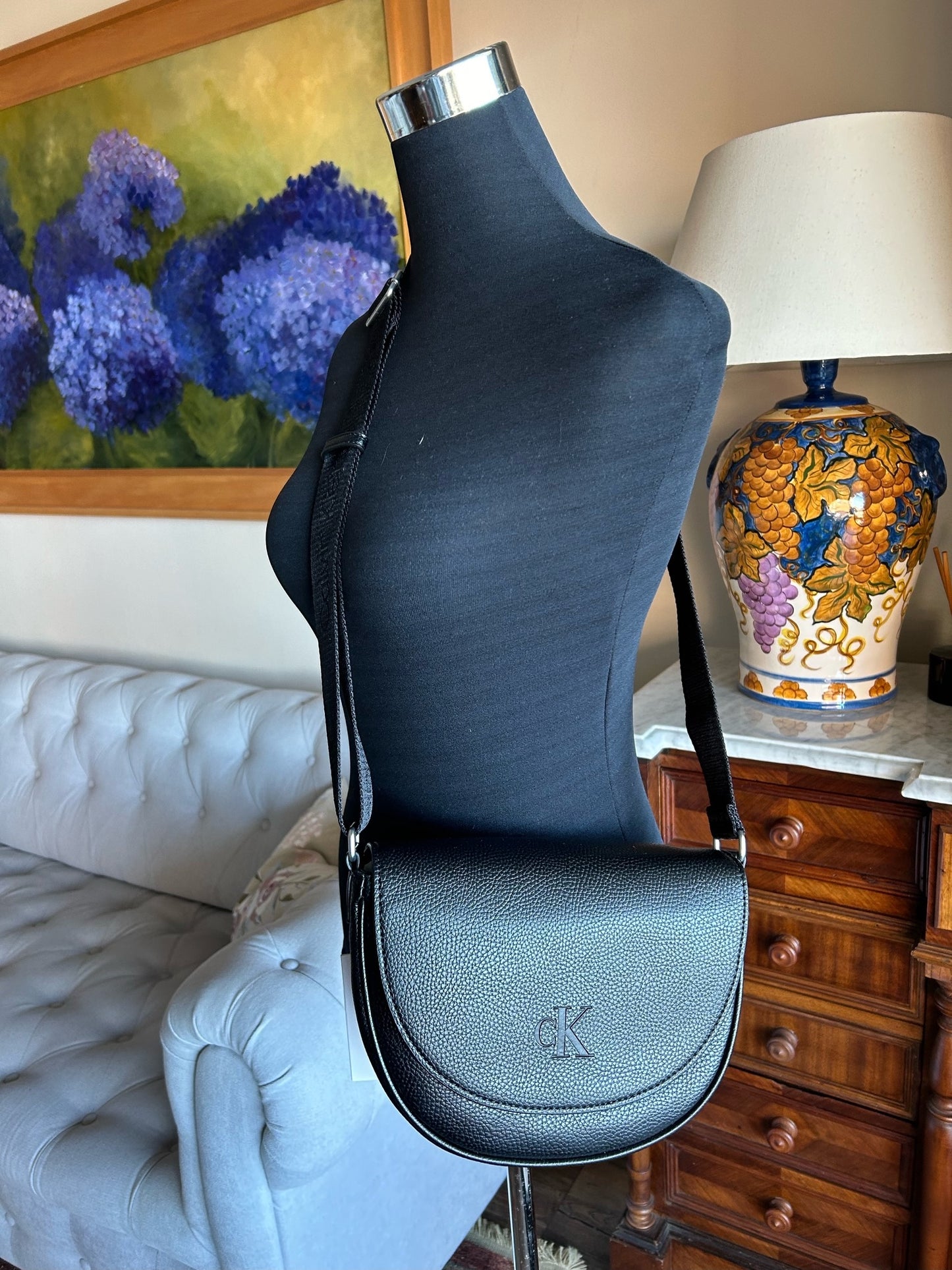 Crossbody Calvin Klein - All Day Saddle Negro