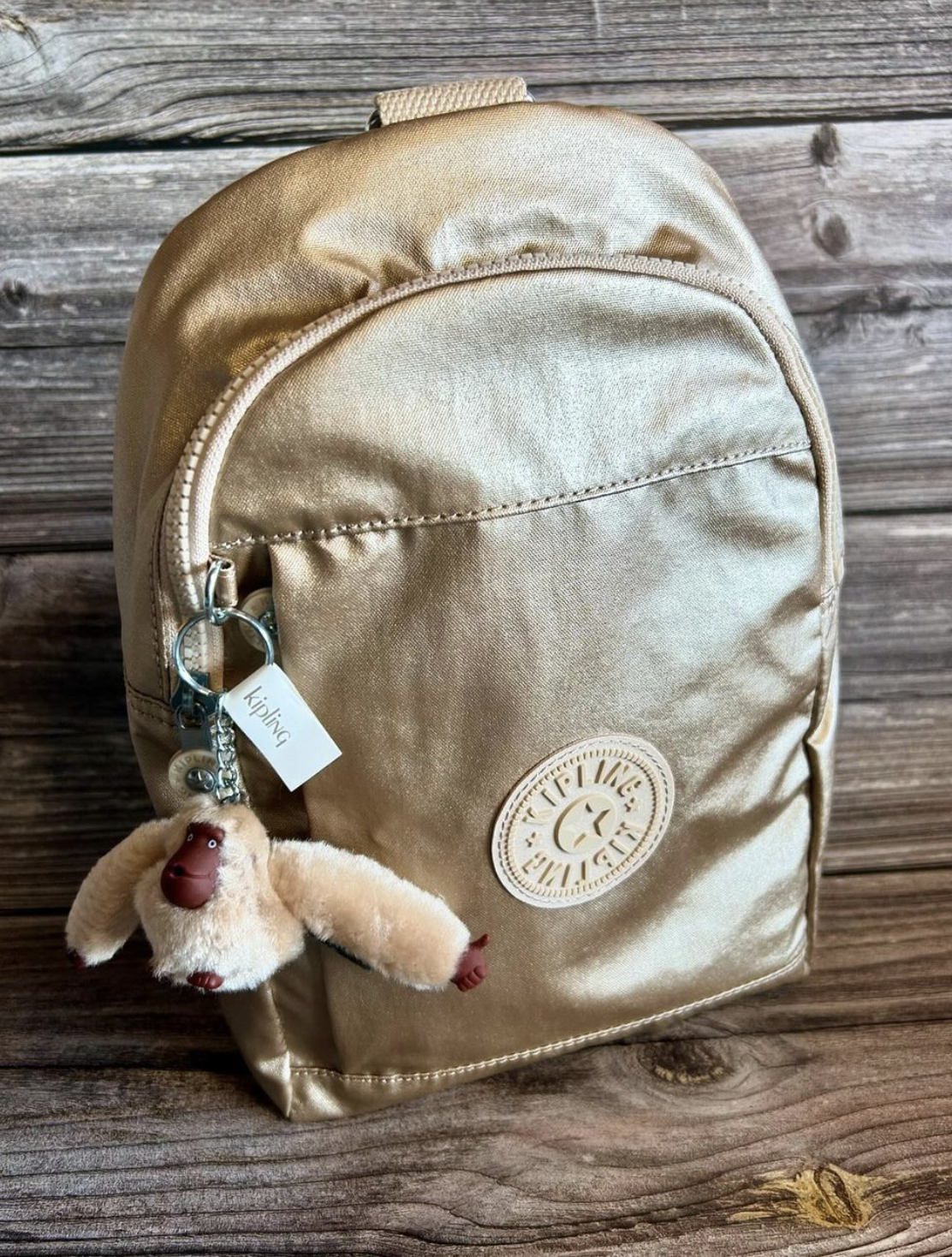 Mochila Kipling - Klynn GM Gold Metallic