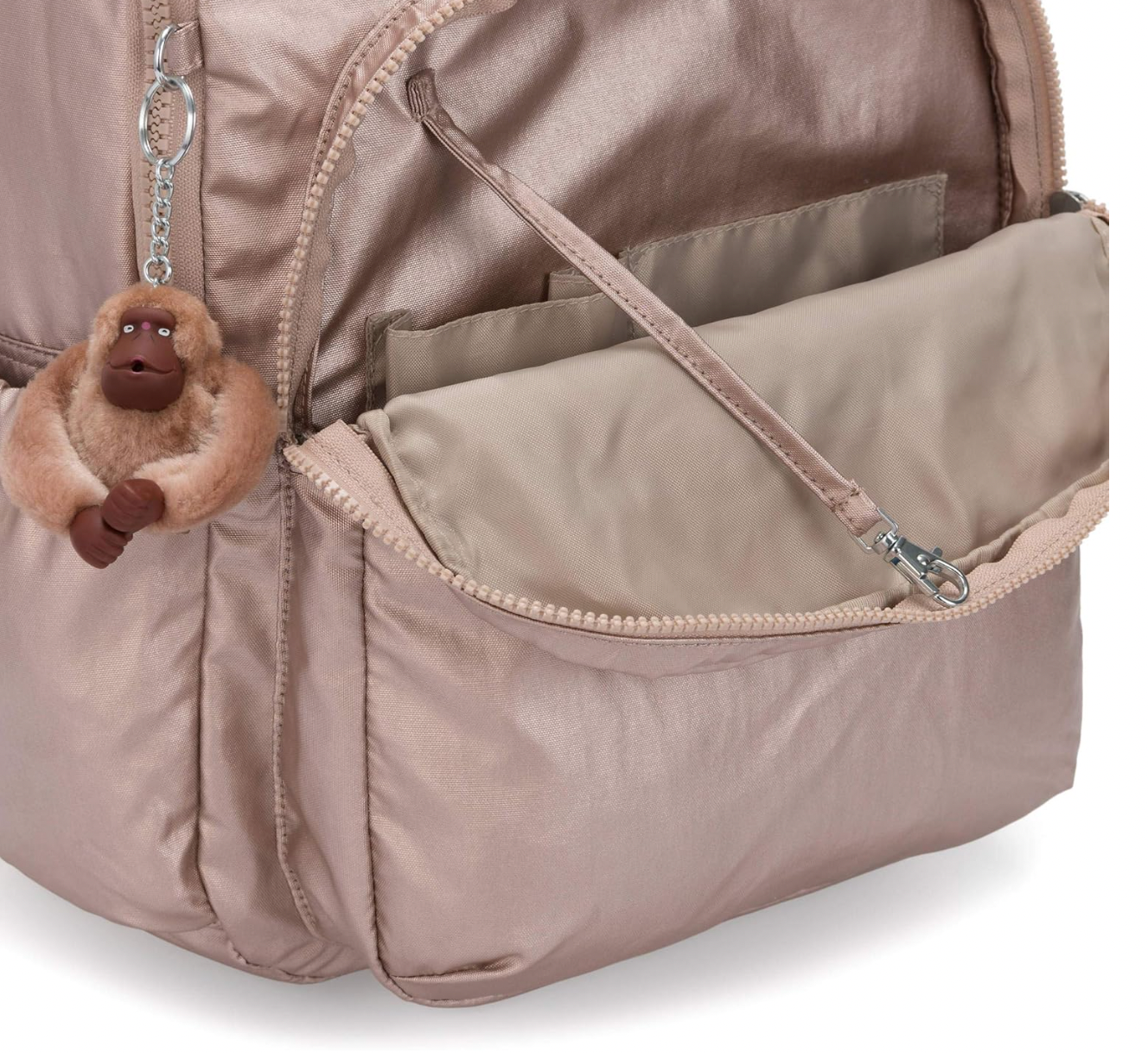 Mochila Kipling - Seoul Large Quartz Metallic