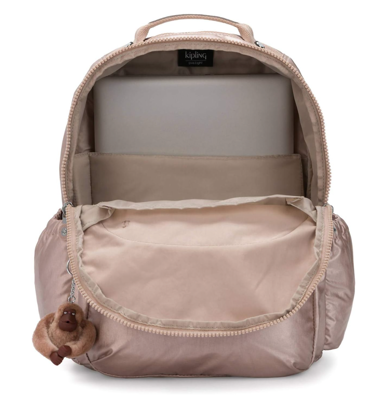 Mochila Kipling - Seoul Large Quartz Metallic