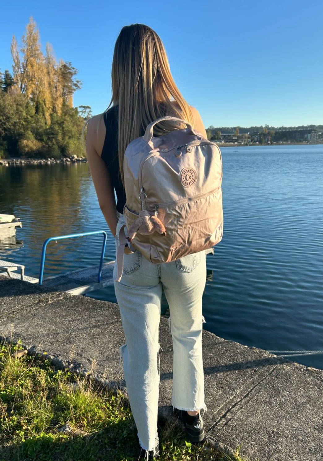 Mochila Kipling - Seoul Large Quartz Metallic