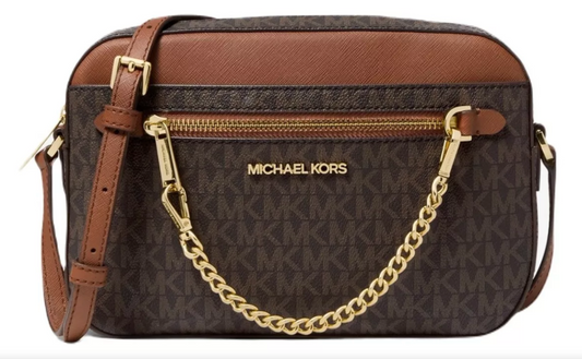 Crossbody Michael Kors -  Lg Ew Zp Chain XBDY Brown