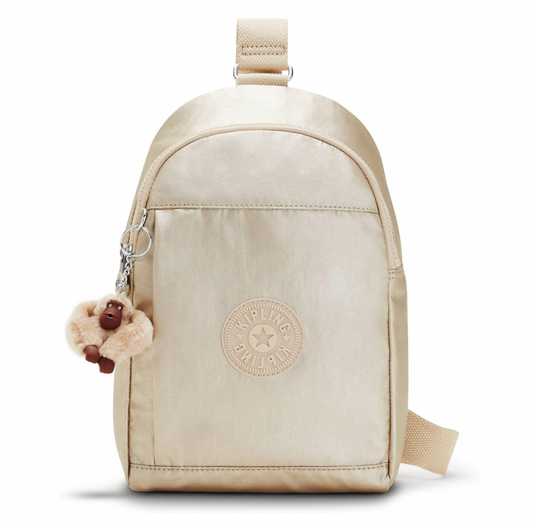 Mochila Kipling - Klynn GM Gold Metallic