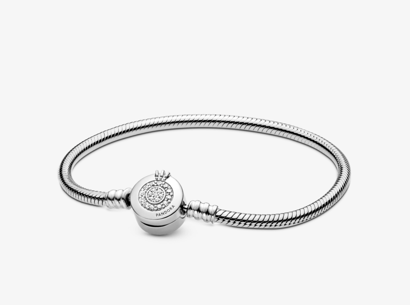 Pulsera Pandora Moments - Sparkling Crown O Snake Chain
