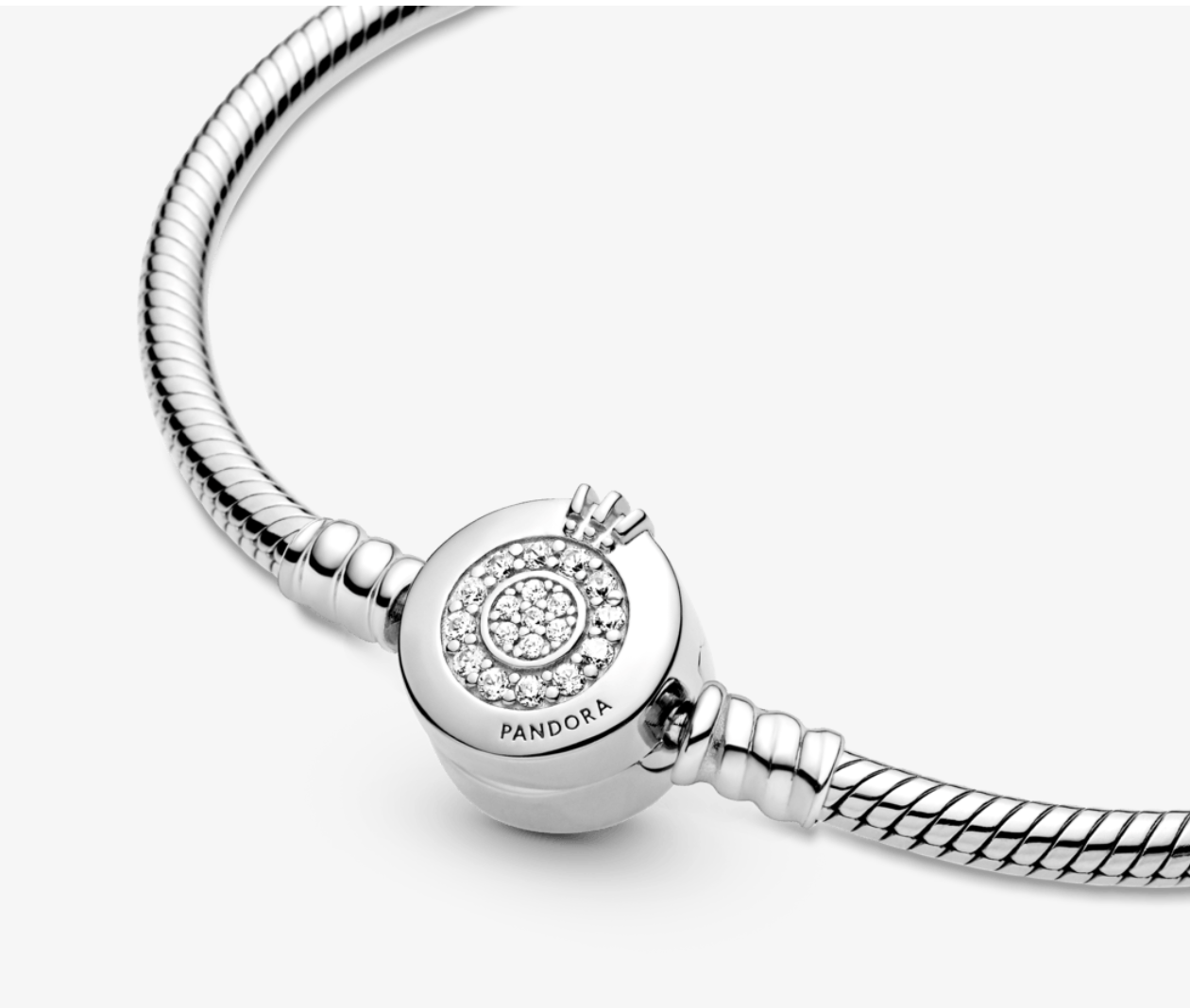 Pulsera Pandora Moments - Sparkling Crown O Snake Chain