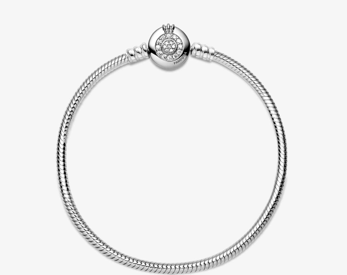 Pulsera Pandora Moments - Sparkling Crown O Snake Chain